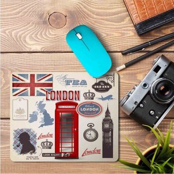 Art Hediye Londra Temalı Baskılı 23x19 cm Mouse Pad