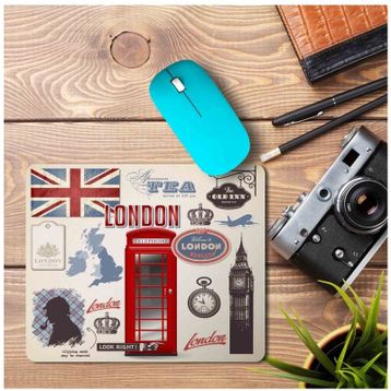 Art Hediye Londra Temalı Baskılı 23x19 cm Mouse Pad