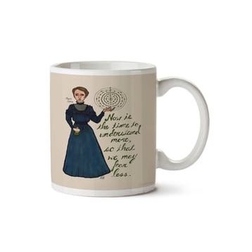 Art Hediye Marie Curie İki Tarafı Baskılı Kupa Bardak