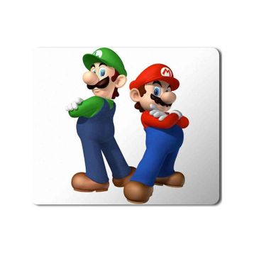 Art Hediye Mario Bros Luigi Superstar Baskılı 23x19 cm Mouse Pad