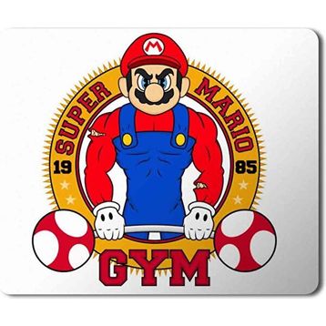 Art Hediye Mario Gym Baskılı 23x19 cm Mouse Pad