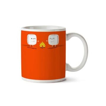 Art Hediye Marshmallows İki Tarafı Baskılı Kupa Bardak
