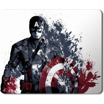 Art Hediye Marvel Captain America Baskılı 23x19 cm Mouse Pad