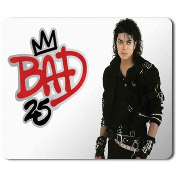 Art Hediye Michael Jackson Bad 2 Baskılı 23x19 cm Mouse Pad