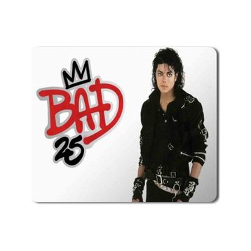 Art Hediye Michael Jackson Bad 2 Baskılı 23x19 cm Mouse Pad