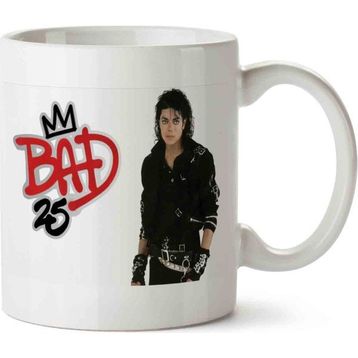 Art Hediye Michael Jackson Bad Seramik Kupa Bardak