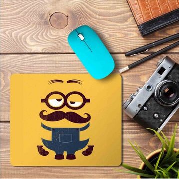 Art Hediye Miniouns Bıyık Baskılı 23x19 cm Mouse Pad