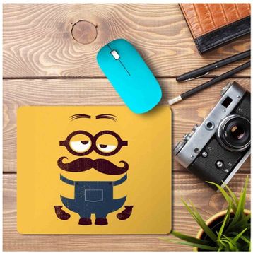 Art Hediye Miniouns Bıyık Baskılı 23x19 cm Mouse Pad
