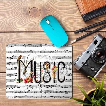 Art Hediye Müzik+ Baskılı 23x19 cm Mouse Pad