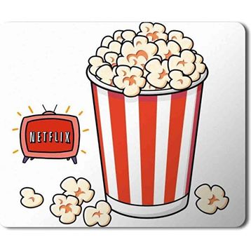 Art Hediye Netflix Popcorn Baskılı 23x19 cm Mouse Pad