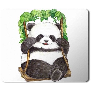 Art Hediye Panda Bear Baskılı 23x19 cm Mouse Pad