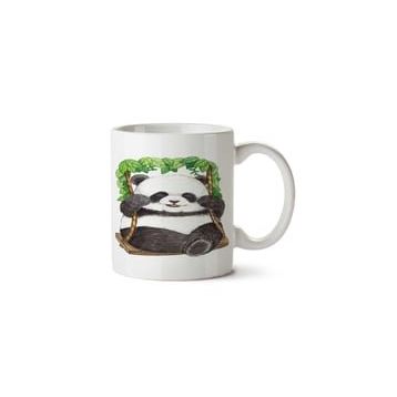 Art Hediye Panda Bear İki Tarafı Baskılı Kupa Bardak