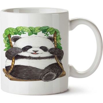 Art Hediye Panda Bear İki Tarafı Baskılı Kupa Bardak