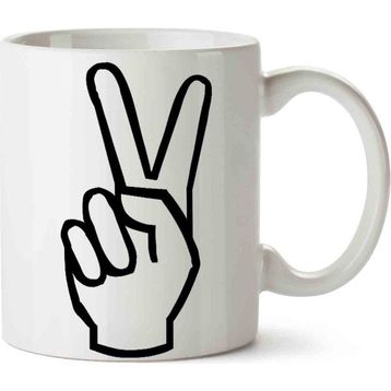 Art Hediye Peace Barış Sembol Kupa Bardak