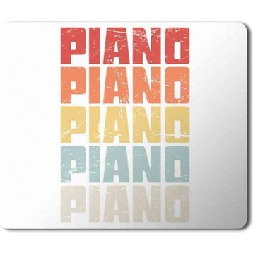 Art Hediye Piano Piyano Baskılı 23x19 cm Mouse Pad