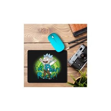 Art Hediye Pony Rick Baskılı 23x19 cm Mouse Pad