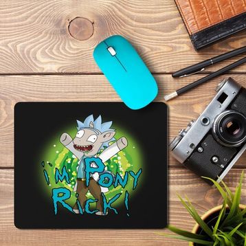 Art Hediye Pony Rick Baskılı 23x19 cm Mouse Pad