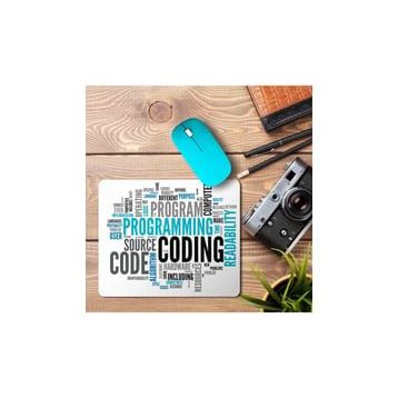 Art Hediye Program Coding Code Baskılı 23x19 cm Mouse Pad