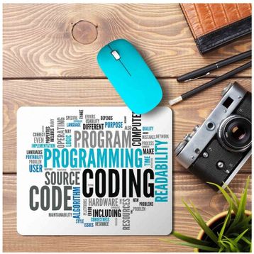 Art Hediye Program Coding Code Baskılı 23x19 cm Mouse Pad