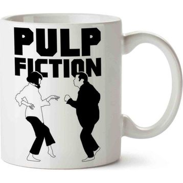 Art Hediye Pulp Fiction Siyah Yazı Kupa Bardak