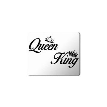 Art Hediye Queen King Baskılı 23x19 cm Mouse Pad