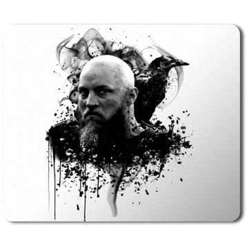 Art Hediye Ragnar Lothbrok Vikings Baskılı 23x19 cm Mouse Pad