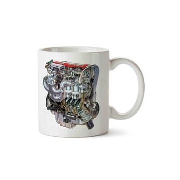 Art Hediye Red Top Opel Engine Kupa Bardak