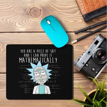 Art Hediye Ricky Mathematically Baskılı 23x19 cm Mouse Pad