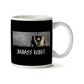 Art Hediye Robot Sınır Ötesi Bölgeler İki Tarafı Baskılı Kupa Bardak