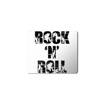 Art Hediye Rock N Roll Baskılı 23x19 cm Mouse Pad