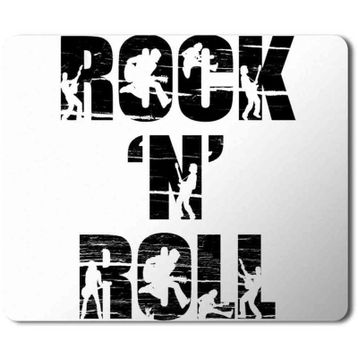 Art Hediye Rock N Roll Baskılı 23x19 cm Mouse Pad