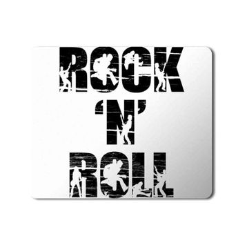 Art Hediye Rock N Roll Baskılı 23x19 cm Mouse Pad