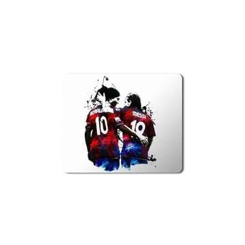 Art Hediye Ronaldo Messi Baskılı 23x19 cm Mouse Pad