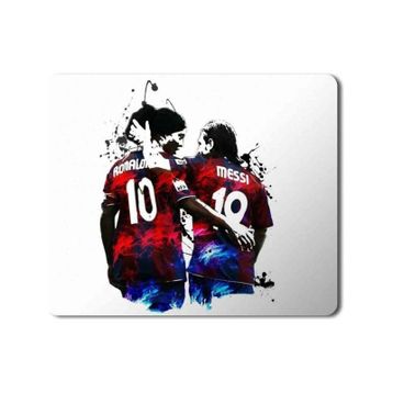 Art Hediye Ronaldo Messi Baskılı 23x19 cm Mouse Pad