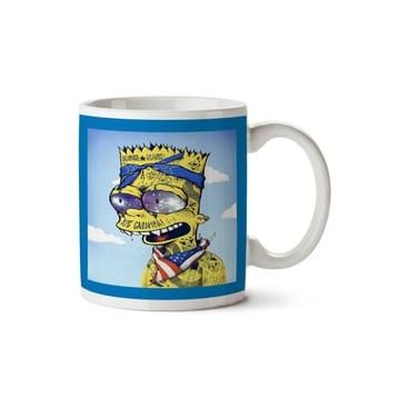 Art Hediye Simpson Bartlook İki Tarafı Baskılı Kupa Bardak