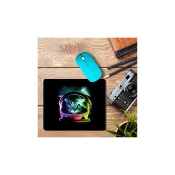 Art Hediye Space Cat V Baskılı 23x19 cm Mouse Pad