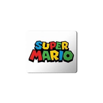 Art Hediye Super Mario Logo Baskılı 23x19 cm Mouse Pad