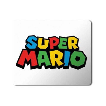 Art Hediye Super Mario Logo Baskılı 23x19 cm Mouse Pad