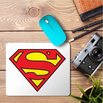 Art Hediye Süpermen Logo Baskılı 23x19 cm Mouse Pad