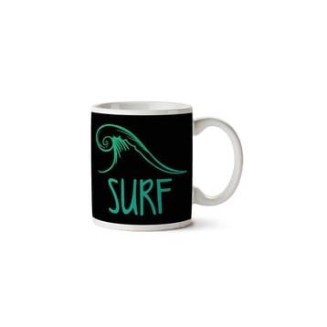 Art Hediye Surf Waves İki Tarafı Baskılı Kupa Bardak