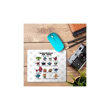 Art Hediye The Marvelous Mr Men 2 Baskılı 23x19 cm Mouse Pad