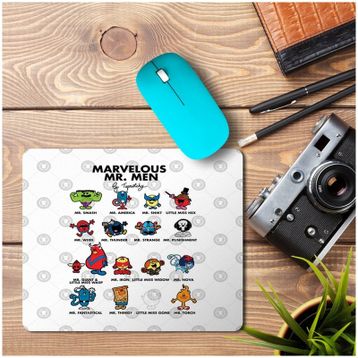 Art Hediye The Marvelous Mr Men 2 Baskılı 23x19 cm Mouse Pad
