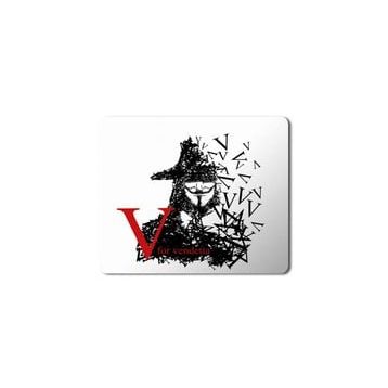 Art Hediye V for Vandetta 2 Baskılı 23x19 cm Mouse Pad