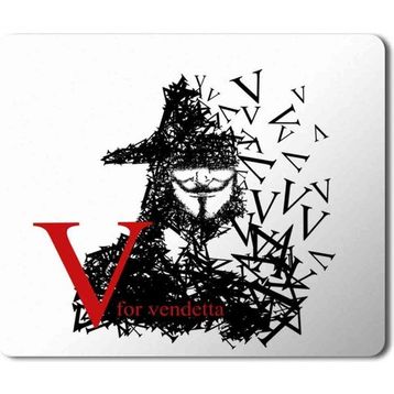 Art Hediye V for Vandetta 2 Baskılı 23x19 cm Mouse Pad