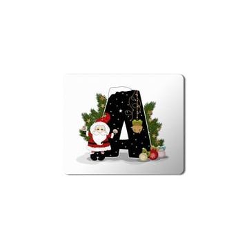 Art Hediye Yeni Yıl Merry Christmas Yılbaşı'na Özel A Harfi 23x19 cm Mouse Pad