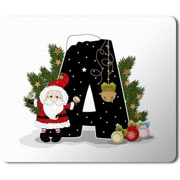 Art Hediye Yeni Yıl Merry Christmas Yılbaşı'na Özel A Harfi 23x19 cm Mouse Pad