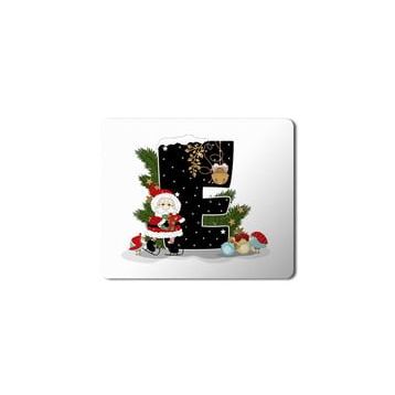 Art Hediye Yeni Yıl Merry Christmas Yılbaşı'na Özel E Harfi 23x19 cm Mouse Pad