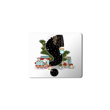 Art Hediye Yeni Yıl Merry Christmas Yılbaşı'na Özel S Harfi 23x19 cm Mouse Pad