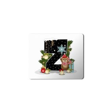 Art Hediye Yeni Yıl Merry Christmas Yılbaşı'na Özel Z Harfi 23x19 cm Mouse Pad
