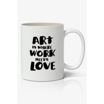 Art İs Where Baskılı Kupa